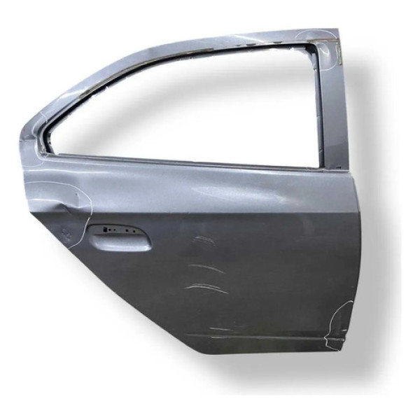 Porta Traseira Direita Chevrolet Onix 2020 A 2025 Detalhe Traseira Direita Cinza