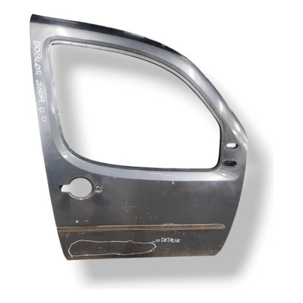 Porta Dianteira Direita Fiat Doblo C/detalhe 2004 2005 Dianteira Direita Prateado