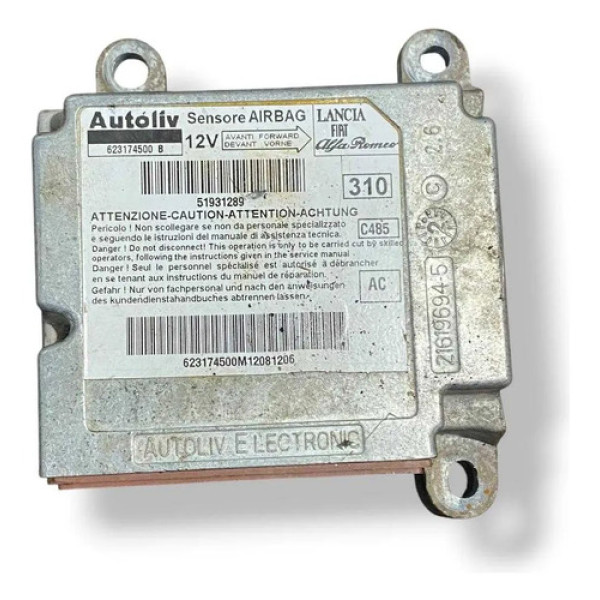 Módulo Airbag Fiat Punto 2012 2013 2014 2015 2016 2017 2018