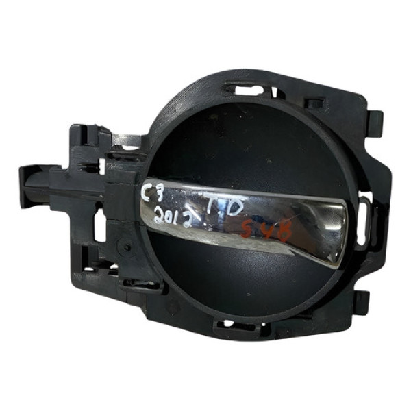 Maçaneta Interna Tras Direita Citroën C3 1.4 2012 9680187777 Traseira