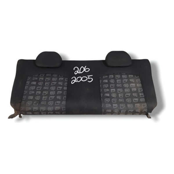 Encosto Banco Traseiro Peugeot 206 2005 2006 2007 2008 Prateado