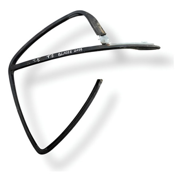 Canaleta Porta Traseira Esquerda Chevrolet  Blazer 2009 10 Branco