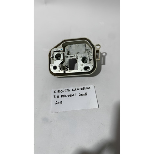 Circuito Lanterna Traseira Direita Peugeot 2008 2016 Direito Prateado