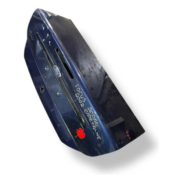 Tampa Traseira Porta Malas Ford Focus Sedan 2002/08 Detalhe Azul-marinho