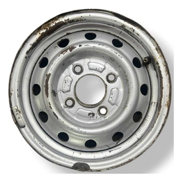 Roda De Ferro Avulsa Aro 13 Ford  Ka 4 Furos Prateado