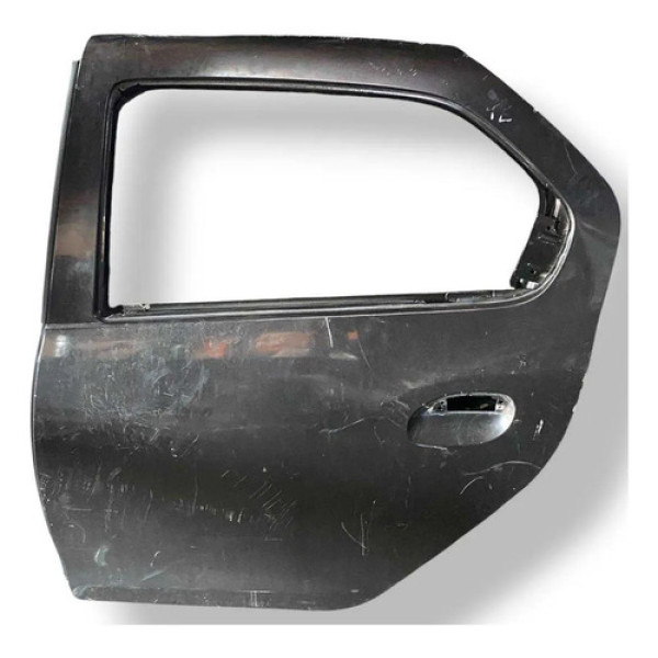 Porta Traseira Esquerda  Renault Logan 2015 2017 2016 2017 Traseira Esquerda Preto