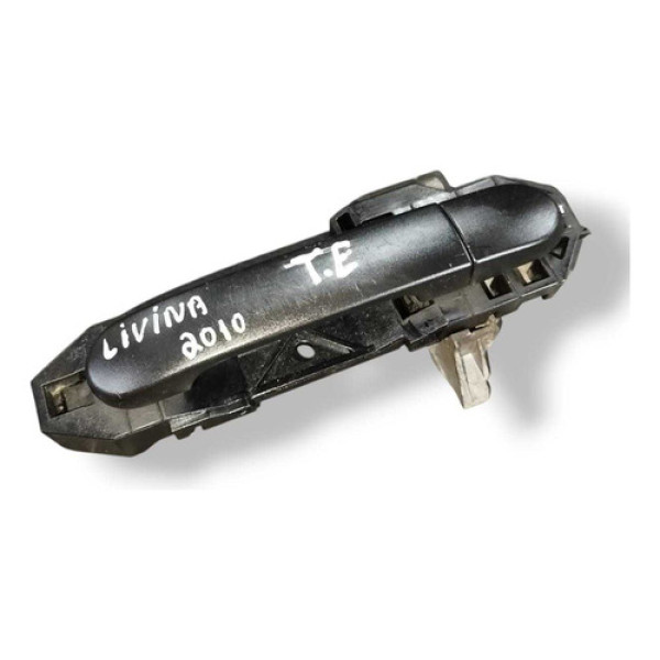 Maçaneta Externa Porta Traseira Esquerda Nissan Livina 2010 Preto Traseira