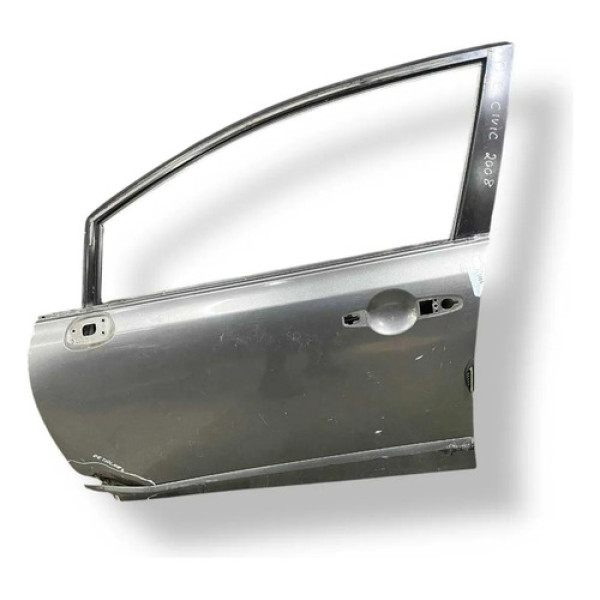 Porta Dianteira Esquerda Honda Civic 2008 2009 2010 Detalhe Dianteira Esquerda Cinza