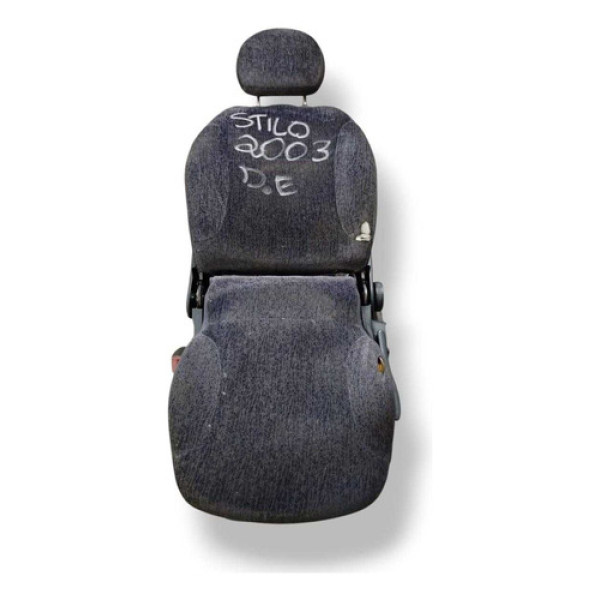 Carcaça Banco Dianteiro Esquerdo Fiat Stilo 2003 Detalhe Preto