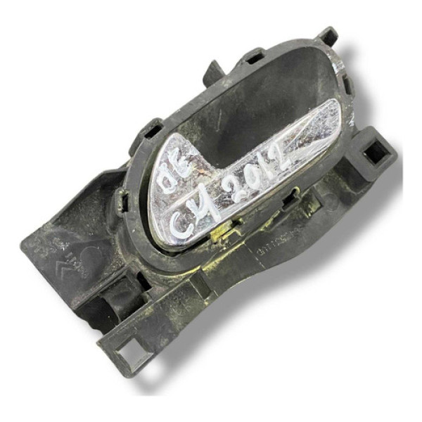 Maçaneta Int Dianteira Esquerda Citroen C4 2012 100187387 Preto Dianteira