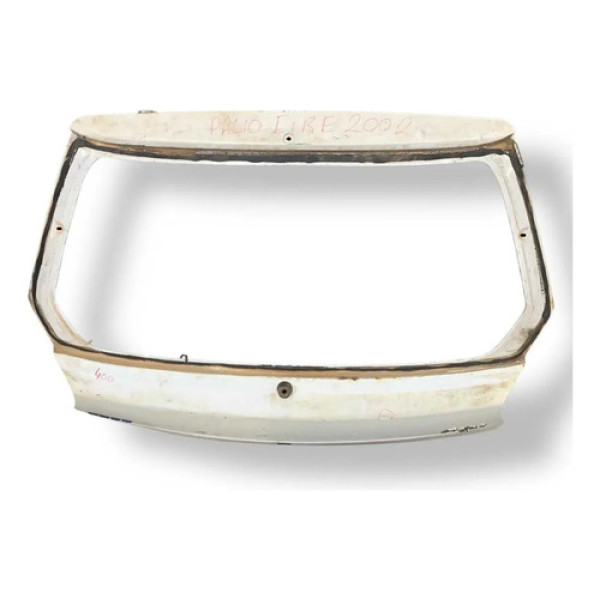Tampa Traseira Porta Malas Fiat Palio 2001 2002 2003 Detalhe Branco