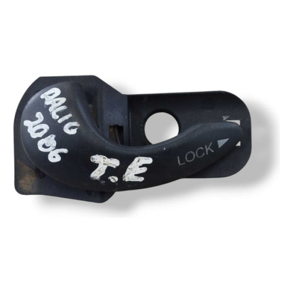 Puxador Maçaneta Interna Tras Esquerda Palio 2006 Pa66gf20 Preto Traseira