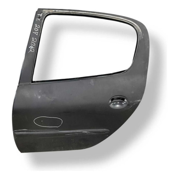 Porta Traseira Esquerda Peugeot 207 2012 2013 A 2015 Detalhe Traseira Esquerda Cinza