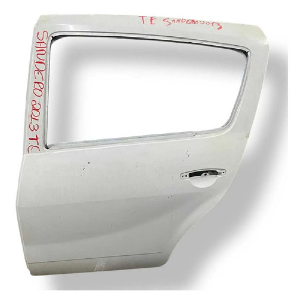 Porta Traseira Esquerda Renault Sandero 1.0 2008 2009 A 2014 Traseira Esquerda Branco