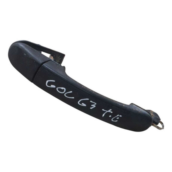 Maçaneta Puxador Externa Traseira Esquerda Vw Gol G3 2002 Preto Traseira