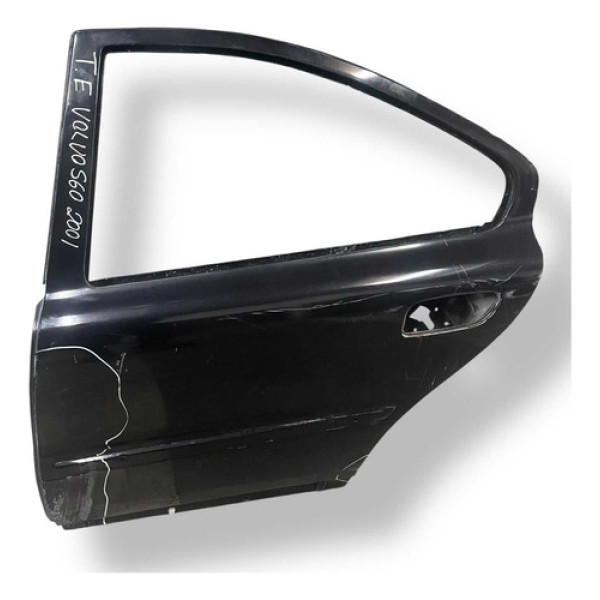 Porta Traseira Esquerda Volvo S60 2001 2002 2003 Detalhe Preta