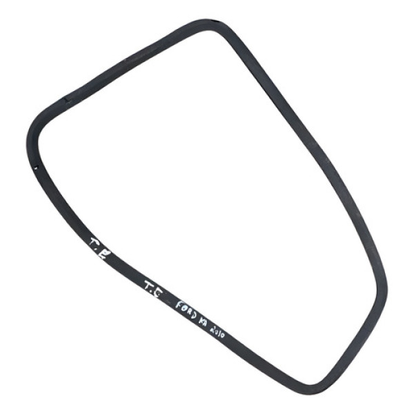 Borracha Vidro Fixo Traseiro Esquerdo Ford Ka 2010 2011 - Preto