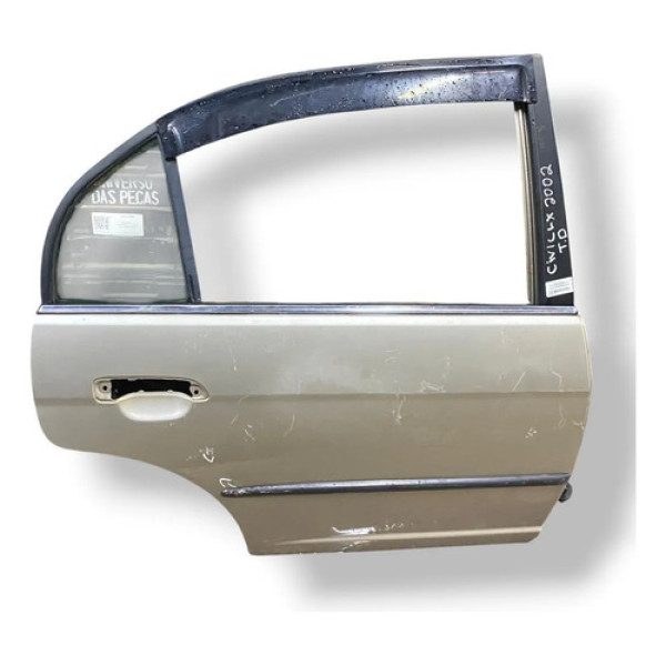 Porta Traseira Direita Honda Civic Lx 2000 2001/2005 Detalhe Traseira Direito Prateado