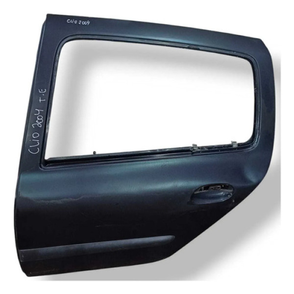 Porta Traseira Esquerda Renault Clio 1.6 - 2004 2005 2006 Traseira Esquerda Verde