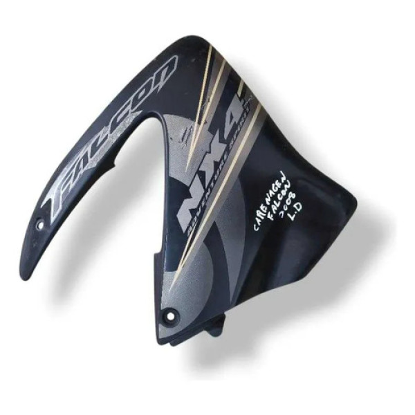 Aba Tanque Direito Com Detalhe Honda Nx4 Falcon 2008 2009 Preto