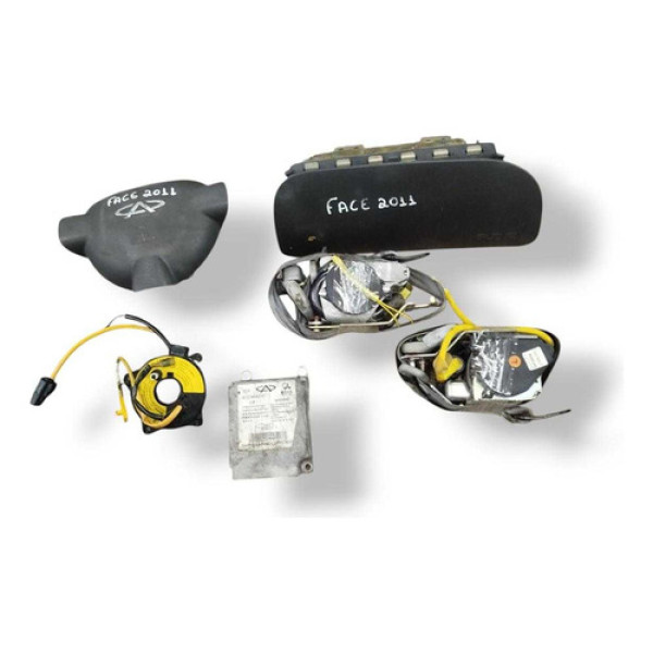Kit Airbag Completo Chery Face 1.3 2010 2011 2012 2013 2014 Preto