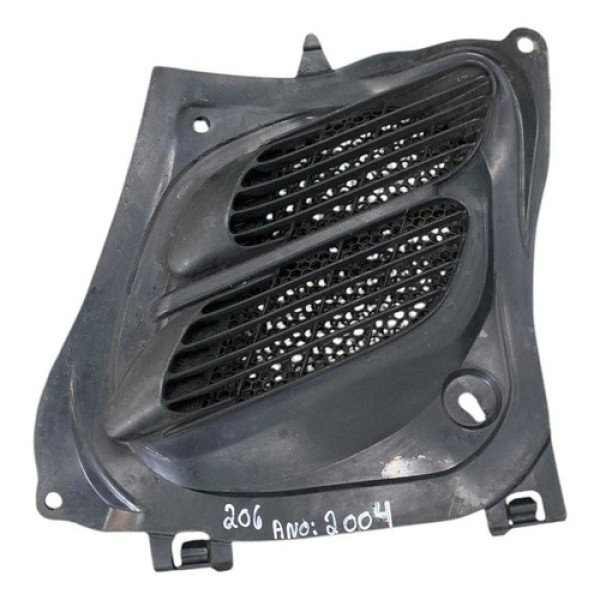 Grade Entrada Ar Capô Peugeot 206 2003/2004/2005 96011620 Preto