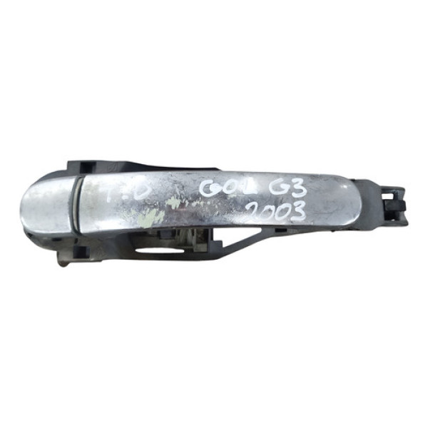 Maçaneta Externa Traseira Direita Volkswagen Gol 2005 2006 Prateado Traseira