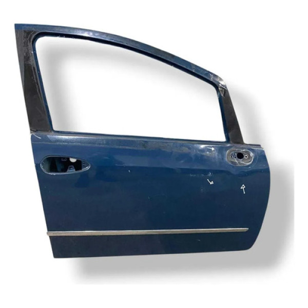 Porta Dianteira Direita Fiat Linea 2010 2011 A 2013 Detalhe Dianteira Direita Azul
