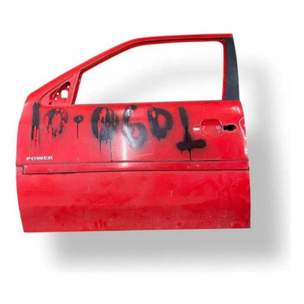 Porta Dianteira Esquerda Volkswagen Gol G4 2008 2009 Detalhe Dianteira Esquerda Vermelho
