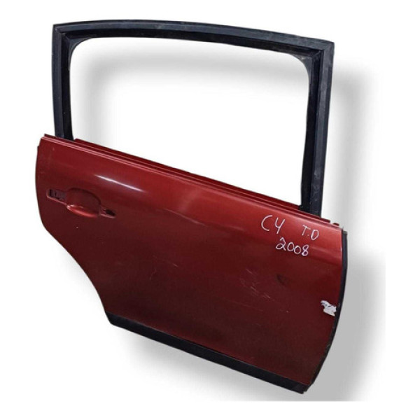 Porta Traseira Direita Citroen C4 2008 2009 2010  2011 2012 Traseira Direita Vermelho