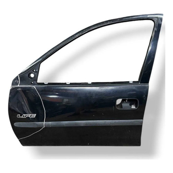 Porta Dianteira Esquerda Chevrolet  Corsa 2007 2008 Detalhe Dianteira Esquerda Preto