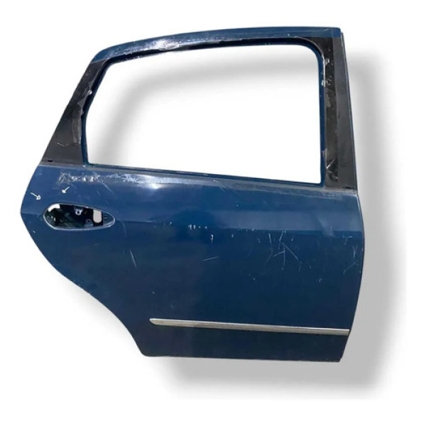 Porta Traseira Direita Fiat Linea 2010 2011 A 2013 Detalhe Traseira Direita Azul