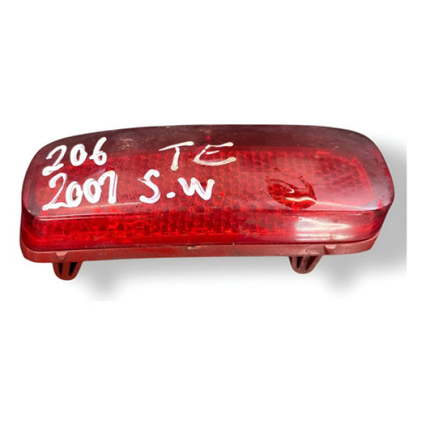 Refletor Parachoque Traseiro Esquerdo Peugeot 206 Sw 2007 Vermelho