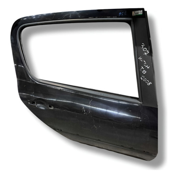 Porta Traseira Direita Peugeot 307 2003 2004 2005 2006 /2012 Preto Direita Traseira