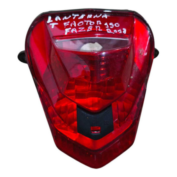Lanterna Yamaha Factor Fazer 150 2016/2018 Ambos Lados Vermelho