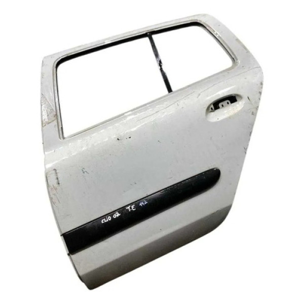 Porta Traseira Esquerda Renault Clio 2001 2002 2003 A 2007 Traseira Esquerda Branco