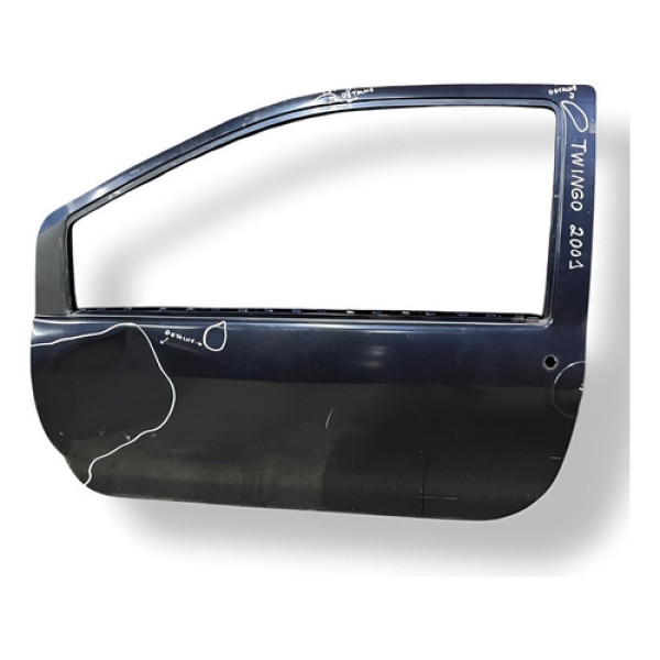 Porta Dianteira Esquerda Renault  Twingo 1.0 2001 Detalhe Dianteira Esquerda Azul