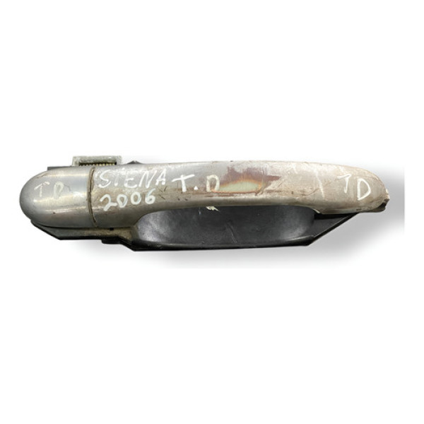 Maçaneta Externa Porta Traseira Direita Fiat Siena 2005 2006 Cinza Traseira