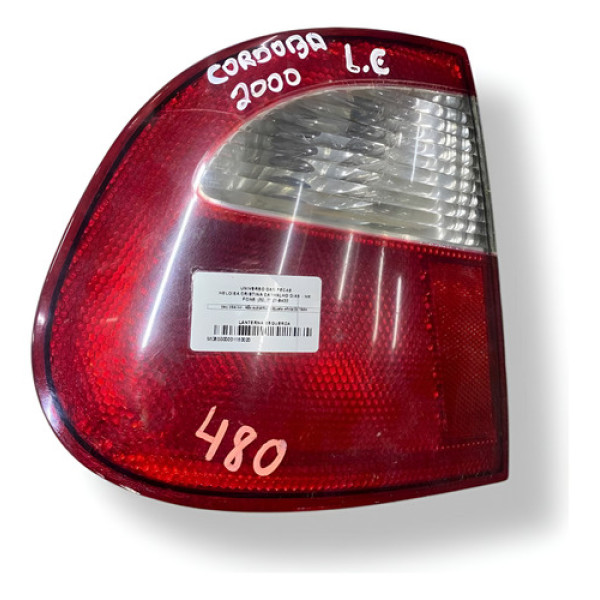 Lanterna Tampa Traseira Lado Esquerdo Seat Córdoba 2000 Esquerdo/motorista Vermelho