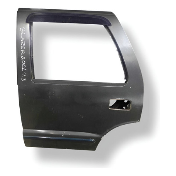 Porta Traseira Esquerda Blazer 2001 2002 2003 2004 2005 Preto Traseira Esquerda