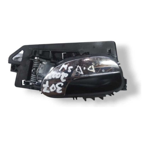 Maçaneta Interna Lado Direito 307 2007 2008 2009 9643604477 Preto Dianteira