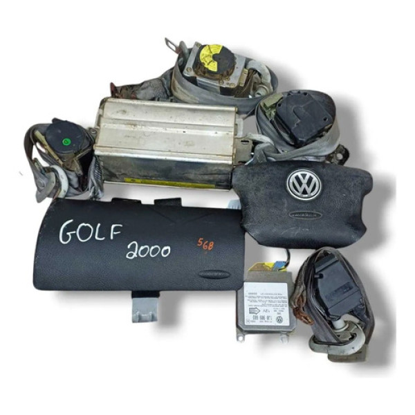 Kit Air Bag Volkswagen Golf Gol Saveiro 2000 2001 A 2004 Preto
