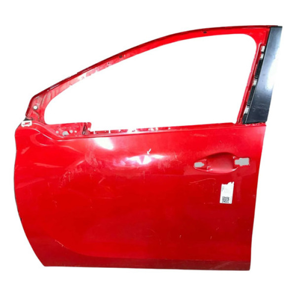 Porta Dianteira Esquerda Peugeot 208 2016 2017 Detalhe Dianteira Esquerda Vermelho