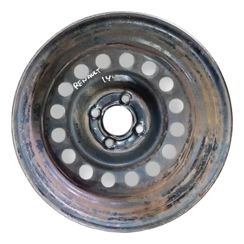 Roda Aro Ferro 14 Renault Clio Kangoo Preto