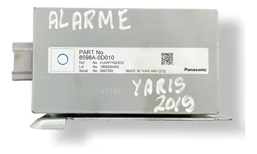 Módulo Central Alarme Toyota Yaris 1.5 2019 2020 8598a0d010