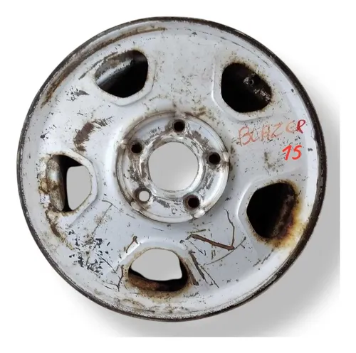 Roda Ferro Avulsa Aro 15 Chevrolet Blazer 2010 2011 Original Branco