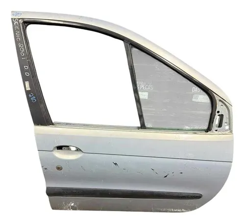 Porta Dianteira Direita Renault Scenic 2001 2002 2003 A 2009 Dianteira Direita Prateado
