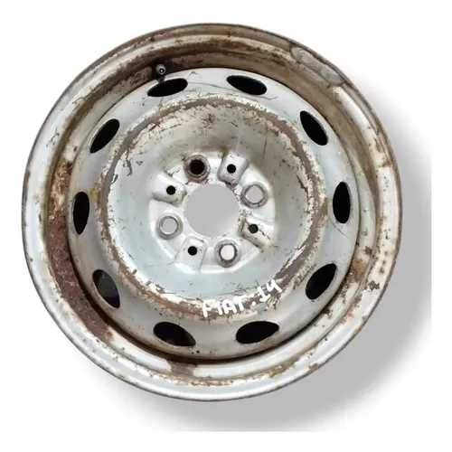 Roda Avulsa Ferro Aro 14 Fiat Prateado