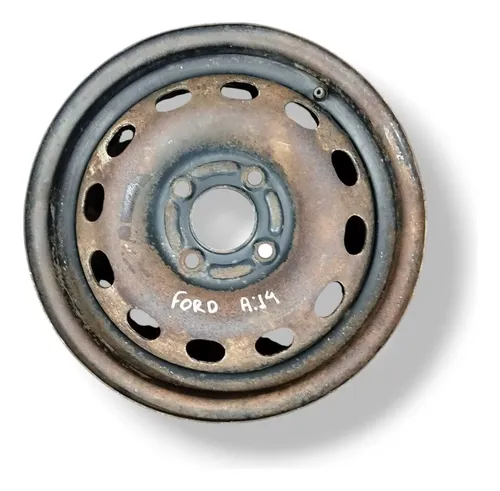 Roda Avulsa Aro 14 Ford Ka Fiesta Sedan - 4 Furos Original Cinza