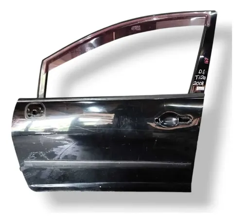 Porta Dianteira Esquerda Nissan Tiida 2008 2009 2010 2011 Dianteira Esquerdo Preto